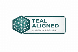Teal Aligned badge