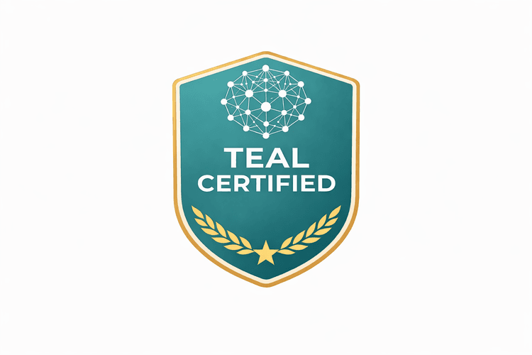 Teal Certified badge