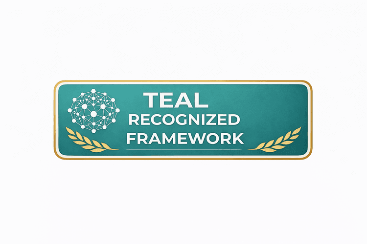 Teal Recognized Framework badge